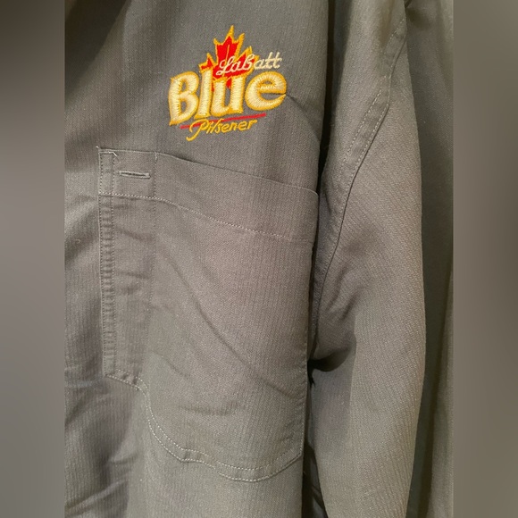 Men’s long sleeve button down shirt - Labatt Blue Pilsener branded - Picture 3 of 6